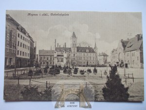 Chojnów, Haynau, Dworcowy Square, 1928