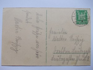 Chojnów, Haynau, Dworcowy Square, 1928