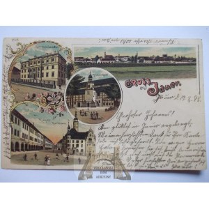 Jawor, Jauer, litografia, 1898