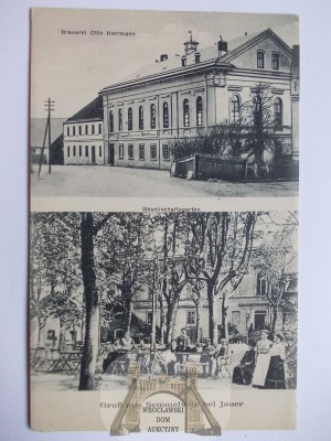Zębowice near Jawor, brewery, restaurant garden, 1918