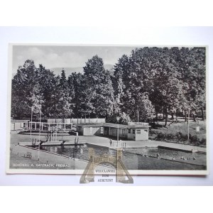 Świerzawa, Schonau, basen, ok. 1940
