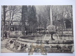 Jerzmanice Zdrój, Bad Hermsdorf, concert square, 1912