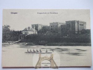 Glogow, Glogau, war school, Oder, ca. 1914