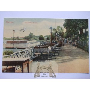 Głogów, Glogau, tarasy odrzańskie, ok. 1910