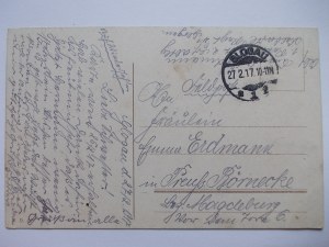 Glogow, Glogau, military hospital, 1917