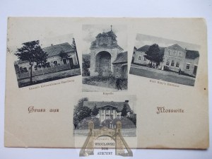 Moszowice near Glogow, inn, chapel, palace, 1927