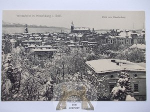 Jelenia Góra, Hirschberg, winter panorama, ca. 1910