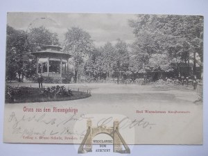 Cieplice Zdrój, Bad Warmbrunn, Promenade, 1900