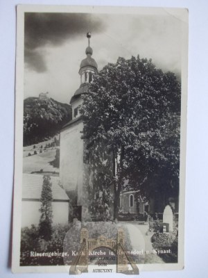 Jelenia Góra, Sobieszów, church, ca. 1930.