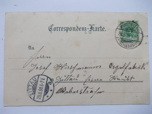 Karkonosze, Riesengebirge, Peterbaude, Liczyrzepa, lithograph, Oskar Keil, 1899