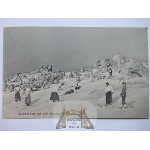 Karkonosze, Riesengebirge, sporty zimowe, 1911