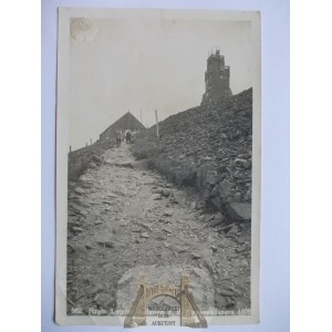Karkonosze, Riesengebirge, ostatnie wejście na Śnieżkę, 1932