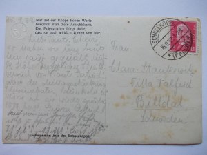 Giant Mountains, Riesengebirge, last ascent of Sněžka, 1932
