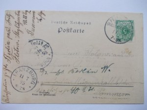 Piechowice, Petersdorf, lithograph, 1895