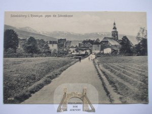 Kowary, Schmiedeberg, panorama, ca. 1920