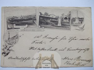 Lviv Slaskie, Lowenberg, gruss, 1897