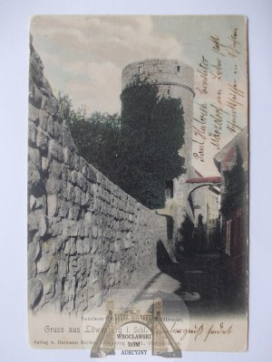 Lviv Silesia, Lowenberg, city walls, 1905