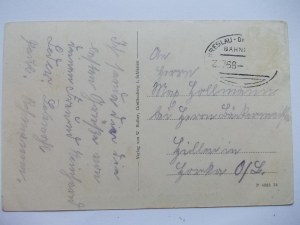 Gryfow Slaski, Greiffenberg, train station, veranda, ca, 1920