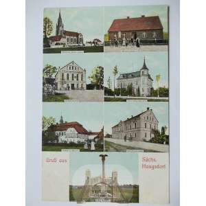Nawojów Łużycki k. Lubań, 7 widoków, browar, ok. 1914