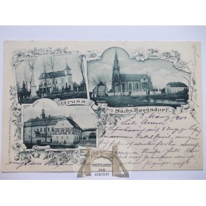 Nawojów Łużycki k. Lubań, pałac, browar, 1901