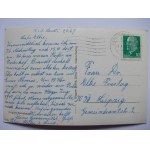Świeradów Zdrój, Bad Flinsberg, dworzec w zimowej szacie, ok. 1940, (wysłana w 1967)