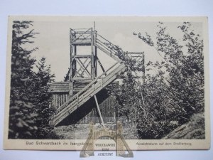Czerniawa Zdrój, Bad Schwarzbach, viewing tower, ca. 1920.