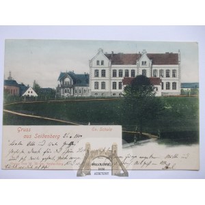 Zawidów, Saidenberg, szkoła ewangelicka, 1900