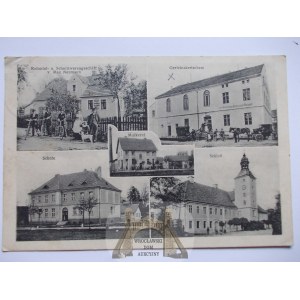 Żarska Wieś k. Zgorzelec, pałac, sklep kolonialny, karczma, 1913