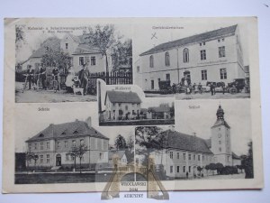 Żarska Wieś near Zgorzelec, palace, colonial store, inn, 1913