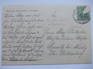 Żarska Wieś near Zgorzelec, palace, colonial store, inn, 1913