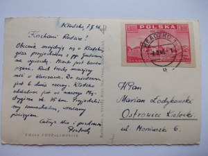 Klodzko, Glatz, panorama, publisher Popp. ca. 1940 (mailed 1946).
