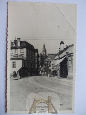 Klodzko, Glatz, street, private card, 1943