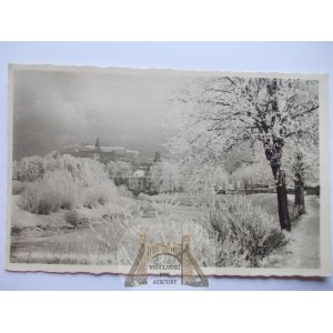 Kłodzko, Glatz, zimowa panorama, wydawca Marx, ok. 1935