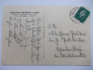 Klodzko, Mariathal inn, 1928