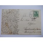Idzików k. Bystrzyca Kłodzka, browar, kościół, pałac, 1908