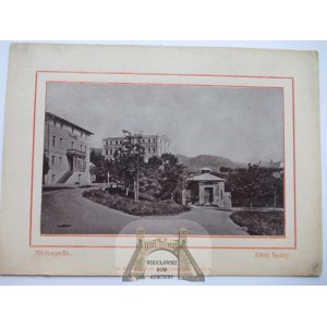 Lądek Zdrój, Bad Landeck, zdrój łączny,światłodruk na kartoniku, ok. 1890