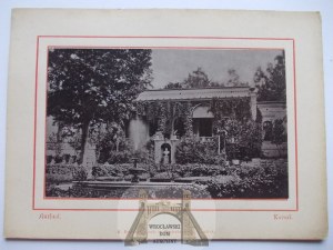 Lądek Zdrój, Bad Landeck, cure hall, light print on cardboard, ca. 1890