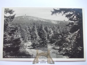 Snow Mountain Massif, view of Snow Mountain, publisher Marx, circa 1930.