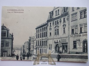 Radkow, Wunschelburg, Dworcowa Street, ca. 1910