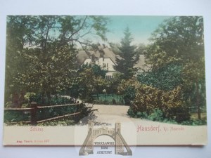 Jugow, Hausdorf near Nowa Ruda, palace, ca. 1902