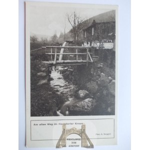 Jugów, Hausdorf k. Nowa Ruda, mostek, ok. 1920