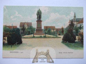 Zielona Gora, Grunberg, monument to the emperor, ca. 1900.