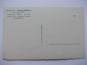Zielona Gora, Grunberg, Augusthohe restaurant, circa 1940.