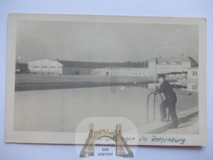 Czerwieńsk k. Zielona Góra, swimming pool, ca. 1939