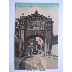 Sulechów, Zulllichau, brama krośnieńska, 1944