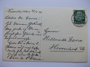 New Salt, Neusalz, bridge by the customs house, 1934