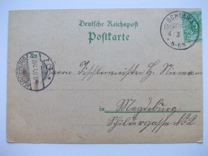 Sława Śląska k. Wschowa, lithograph, 1900