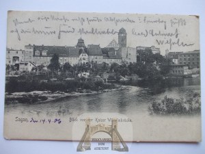 Żagań, Sagan, panorama, 1906