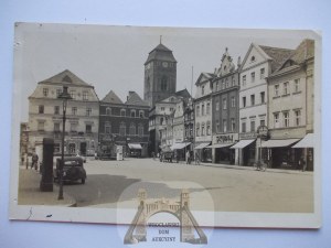 Żagań, Sagan, Market, photo, 1942