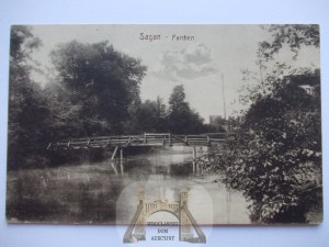 Żagań, Sagan, bridge, 1917